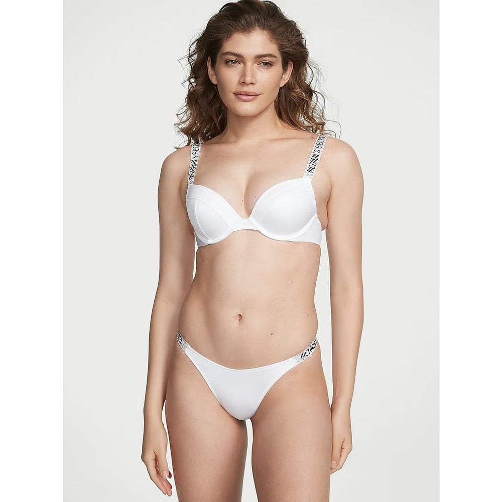 NWT Victoria's Secret Shine Strap Sexy Tee Push Up Bikini Top
